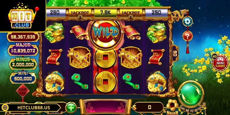Cung Hỷ Phát Tài - Tựa Game Trực Tuyến Đậm Chất Á Đông 2 Vòng quay trong game thiết kế với nhiều cấp phần thưởng
