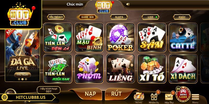 Giới Thiệu Hitclub Mở Ra Trải Nghiệm Giải Trí Khó Quên 3 Game bài được xây dựng theo phong cách cạnh tranh chiến thuật